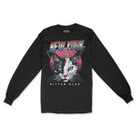 New York Longsleeve in Black - front view