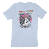 New York Retro Kitten Club T-Shirt Baby_Blue back