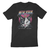 New York Retro Kitten Club T-Shirt Black back
