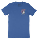 New York Retro Kitten Club T-Shirt Columbia_Blue front