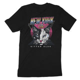 New York Retro Kitten Club T-Shirt Vintage_Black back