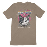 New York Retro Kitten Club T-Shirt Vintage_Brown back