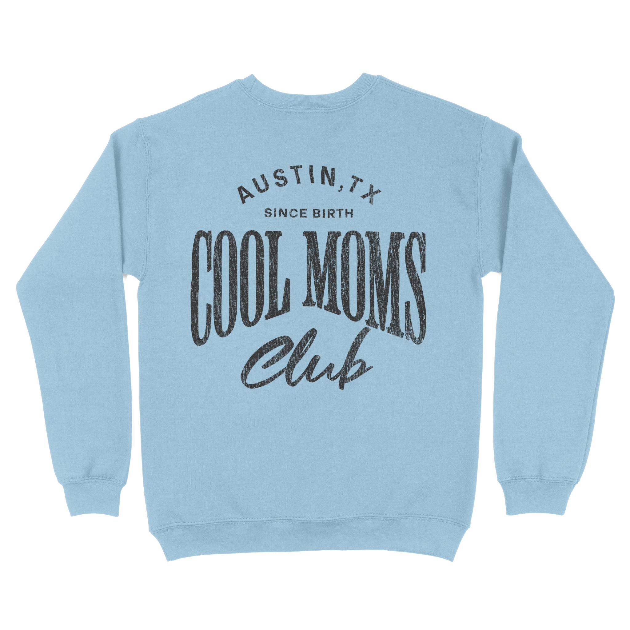 Austin Crewneck in Light Blue - back view