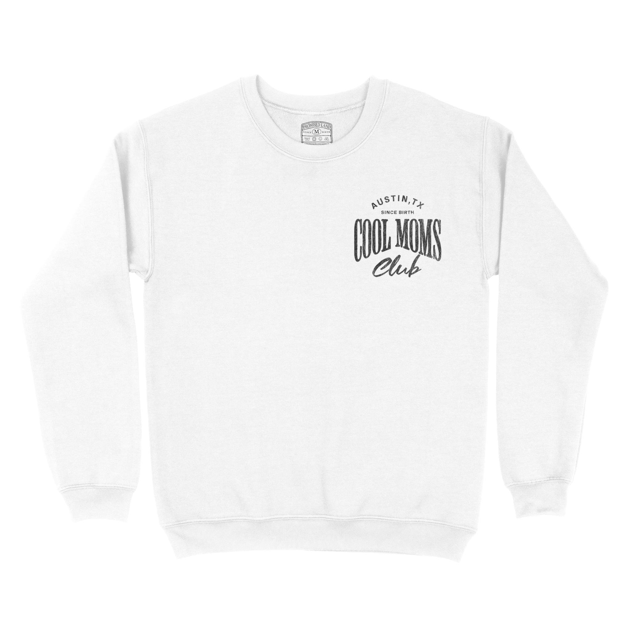 Austin Crewneck in White - front view