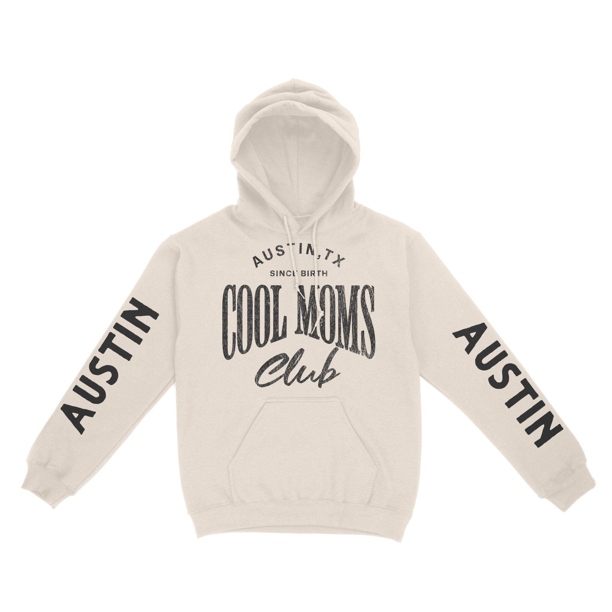 Austin Hoodie in Natural - front-sleeves view