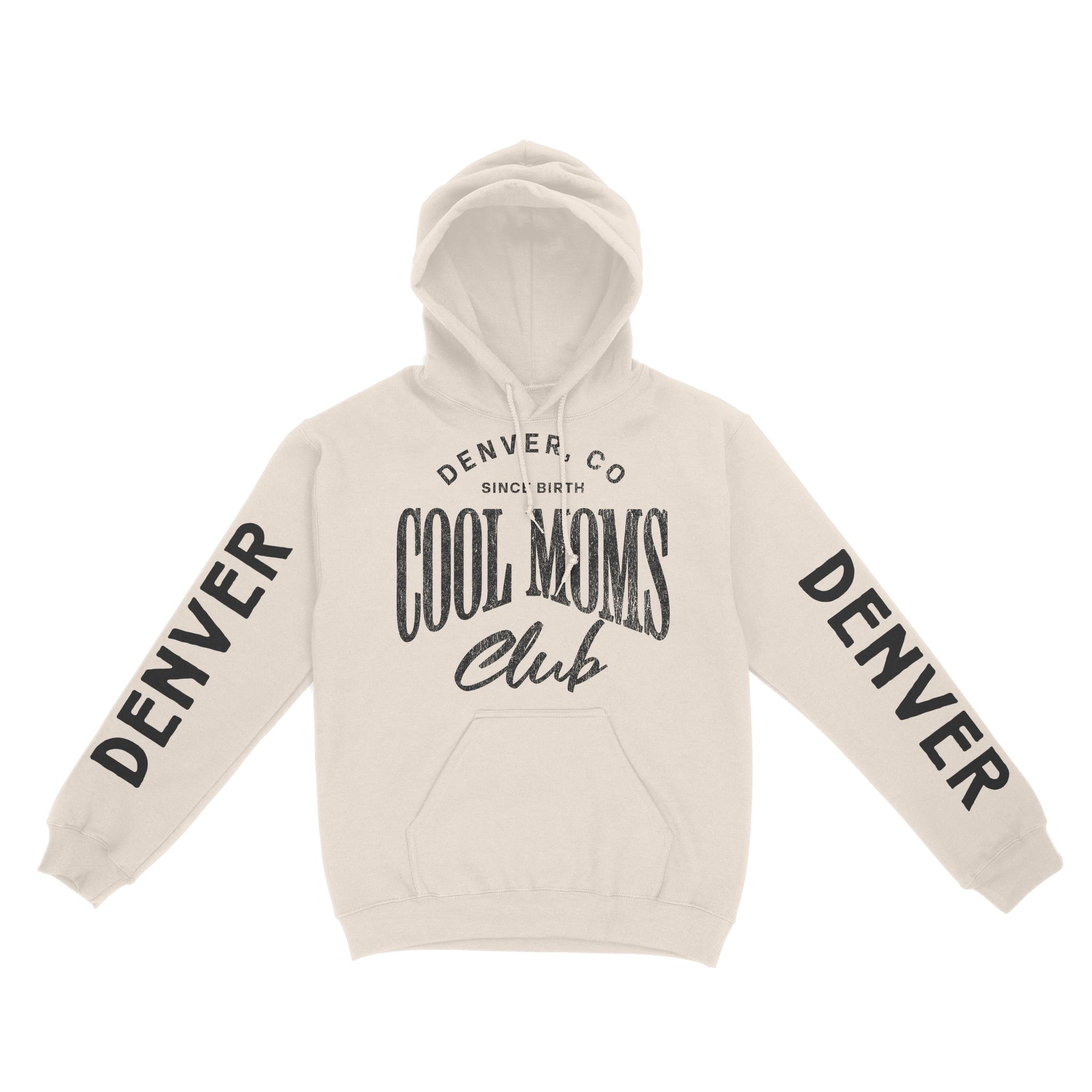 Denver Hoodie in Natural - front-sleeves view