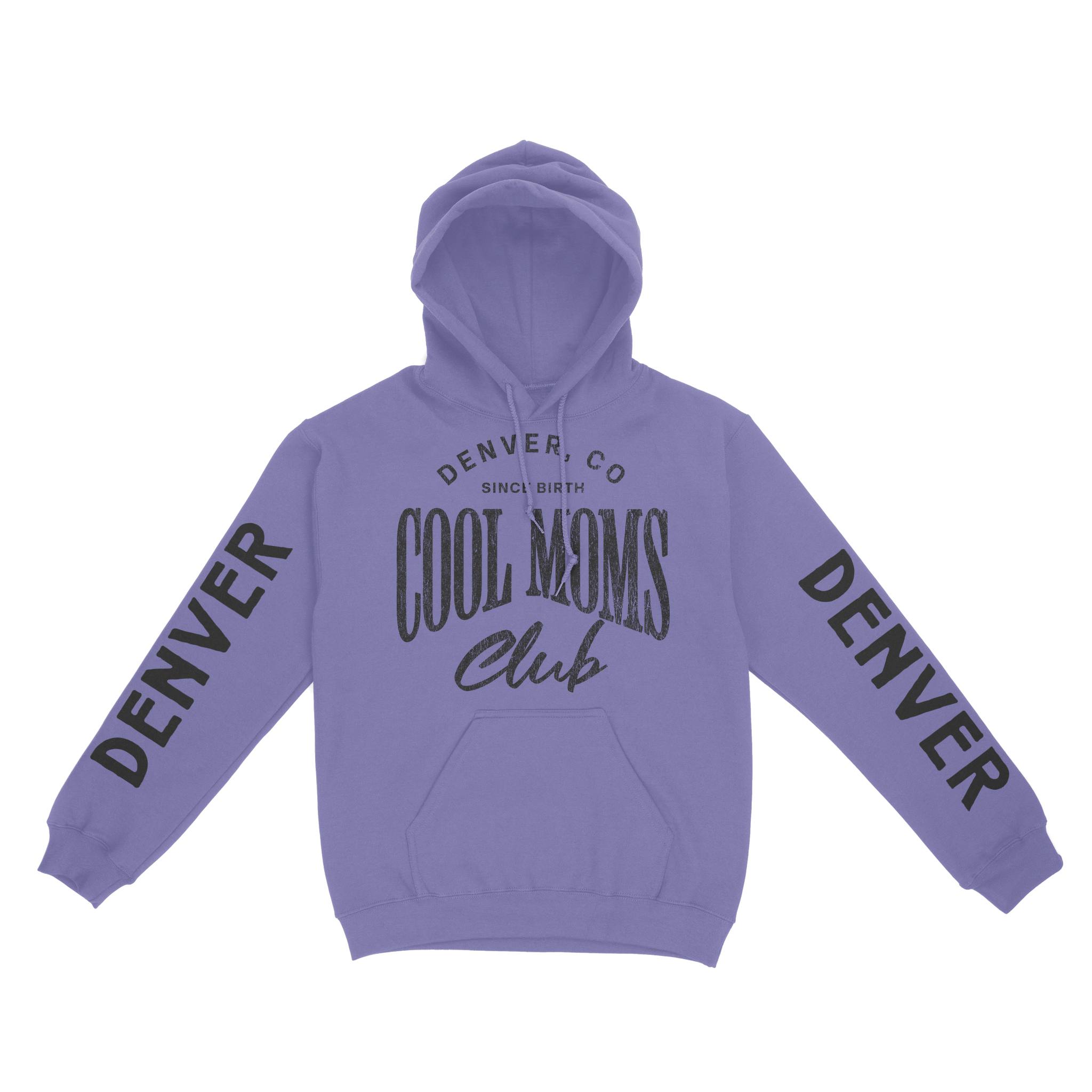 Denver Hoodie in Violet - front-sleeves view