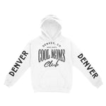 Denver Hoodie in White - front-sleeves view