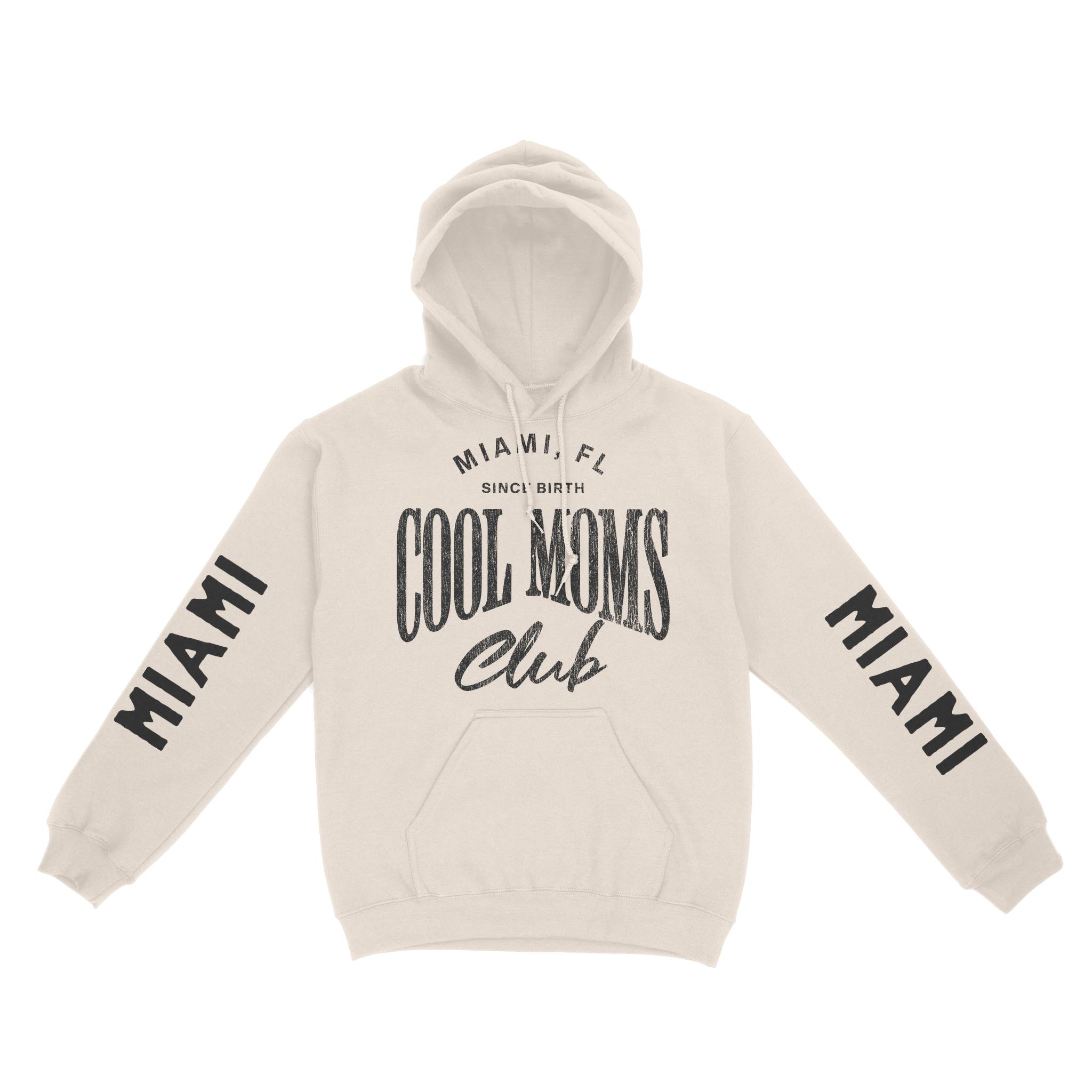 Miami Hoodie in Natural - front-sleeves view