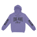 Miami Hoodie in Violet - front-sleeves view