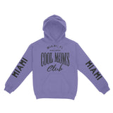 Miami Hoodie in Violet - front-sleeves view