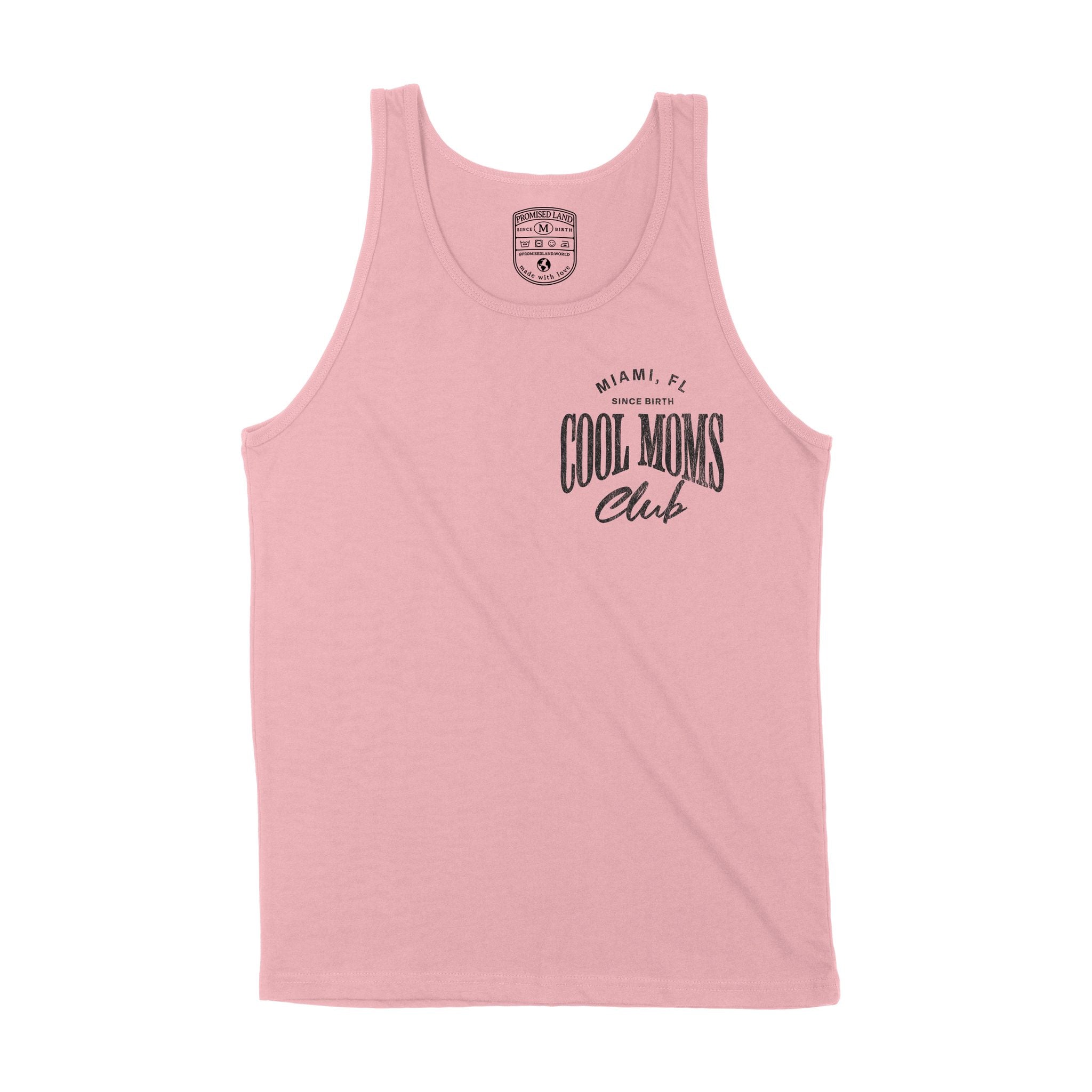 Miami Cool Mom Tank Top Pink front