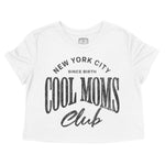 New York Cool Mom Cropped Tee White front