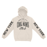 New York Hoodie in Natural - front-sleeves view