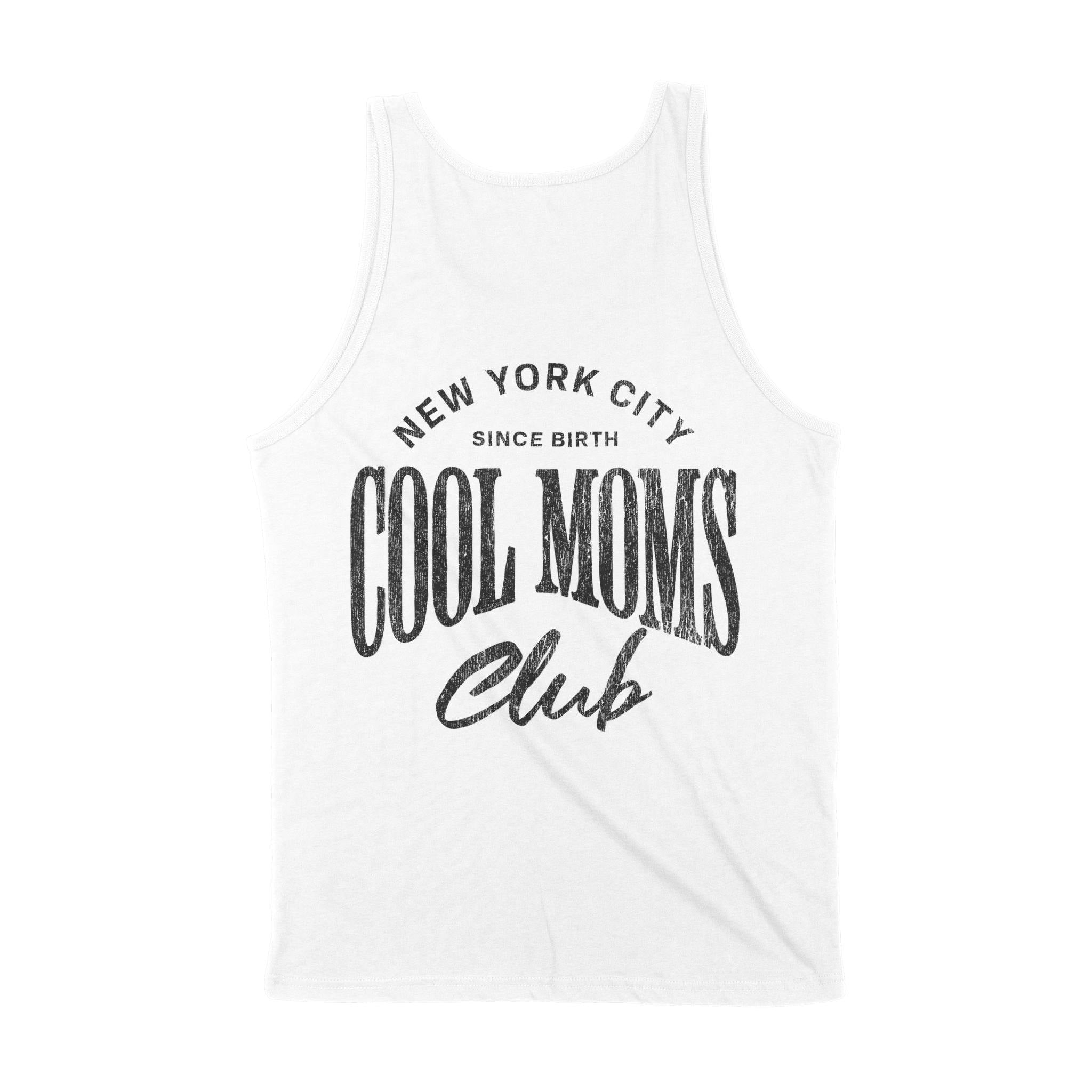 New York Tank Top in White - back view