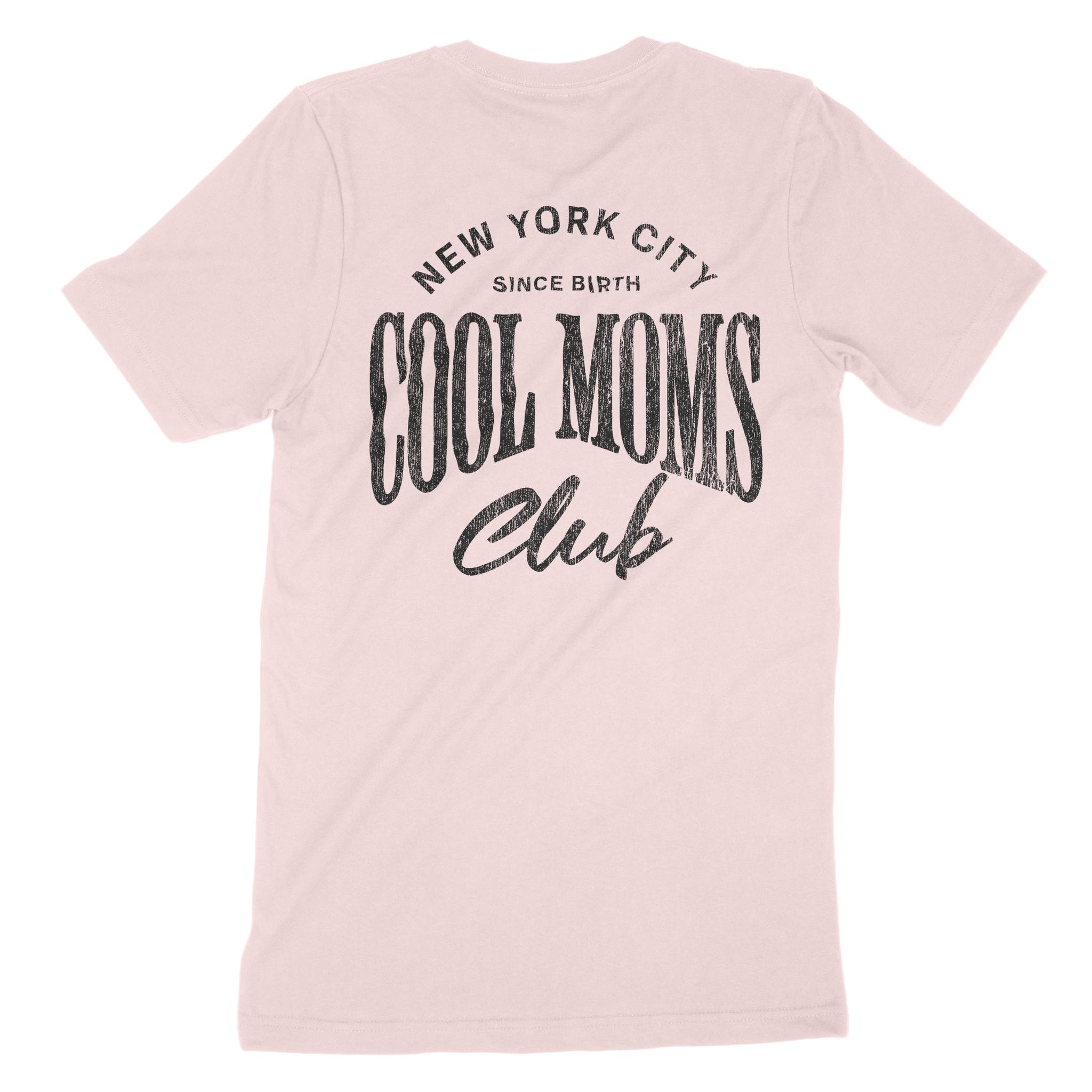 New York Cool Mom T-Shirt Soft Pink back