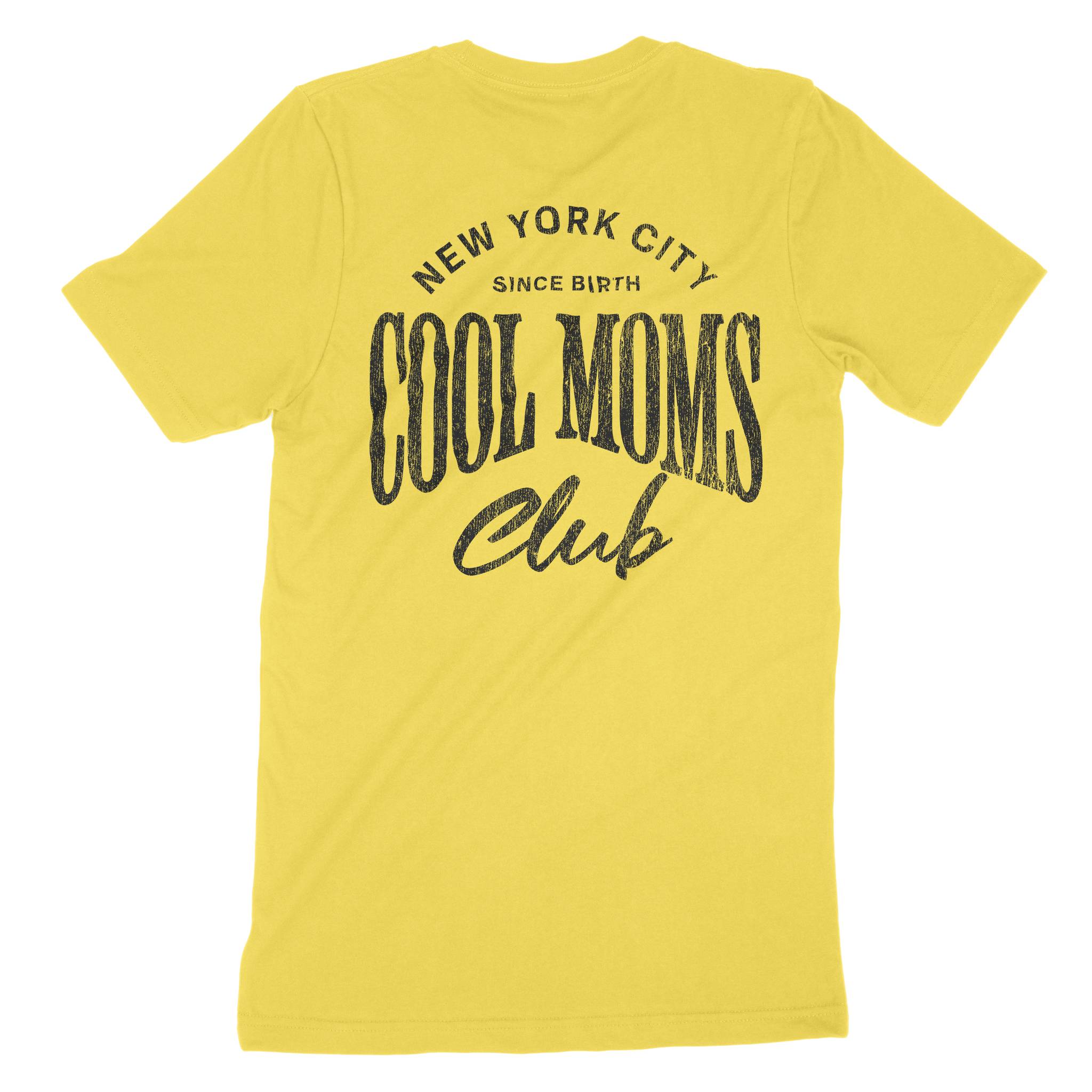 New York Cool Mom T-Shirt Yellow back