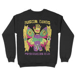 Austin Crewneck in Black - back view