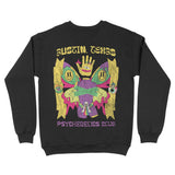 Austin Crewneck in Black - back view