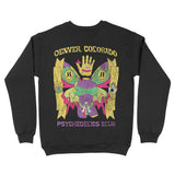 Denver Crewneck in Black - back view