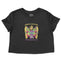 Denver Cropped Tee in Black - front view