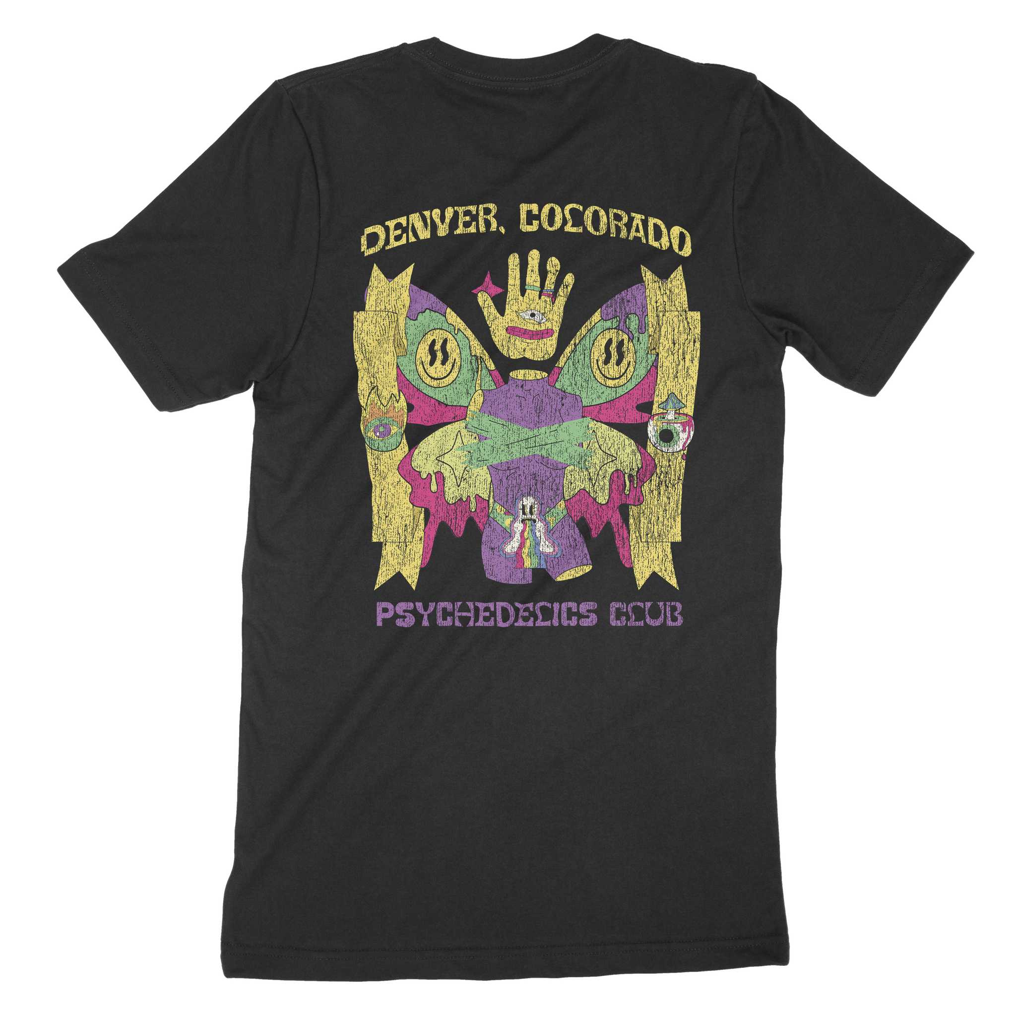 Denver Psychedelic Club T-Shirt Black back