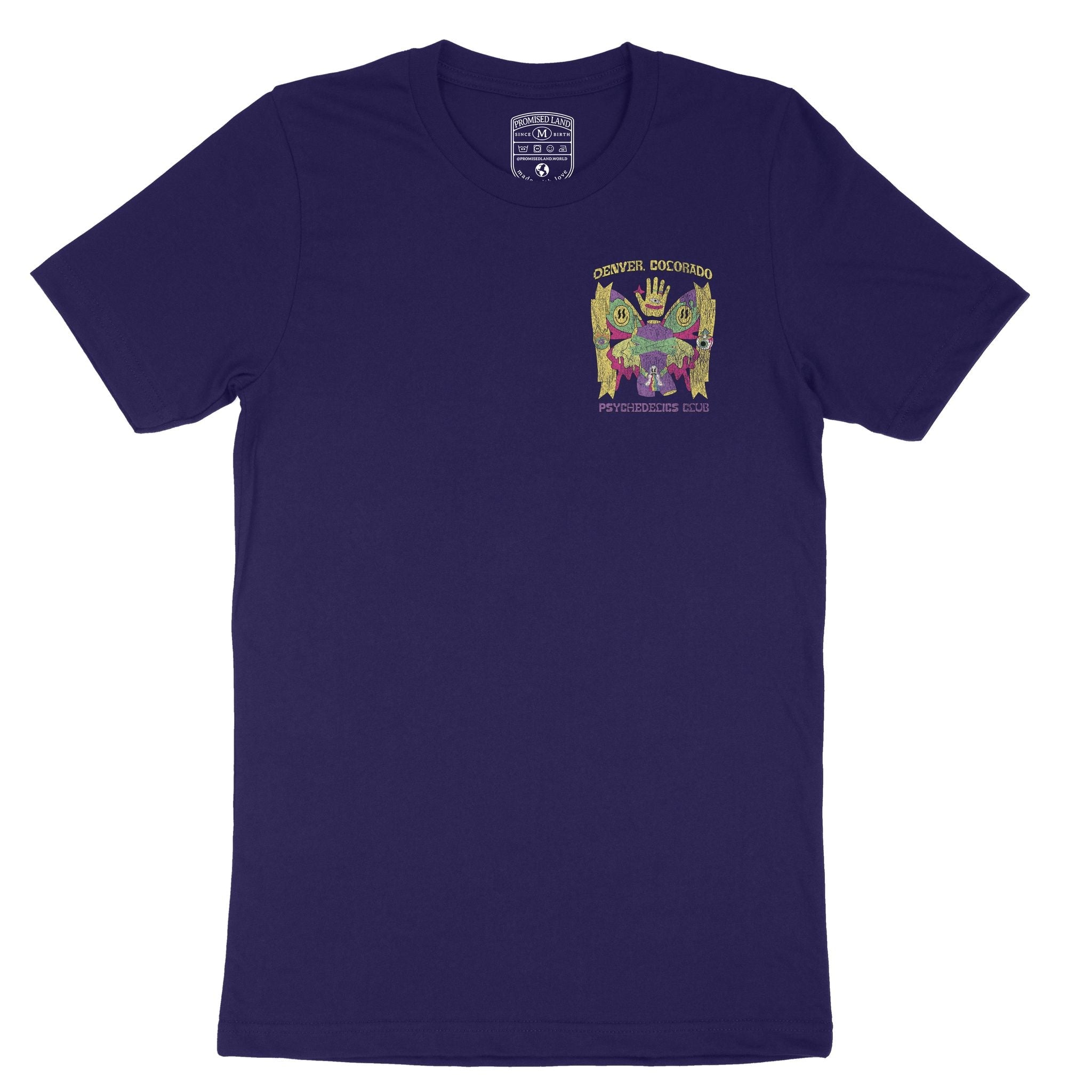 Denver Psychedelic Club T-Shirt Team Navy front