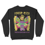 Miami Crewneck in Black - back view