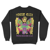 Miami Crewneck in Black - back view