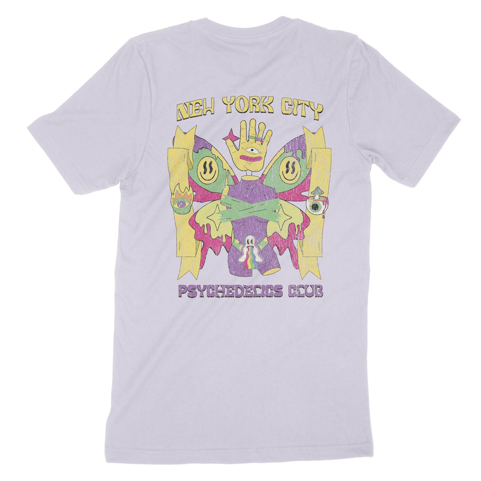New York Psychedelic Club T-Shirt Lavender_Dust back