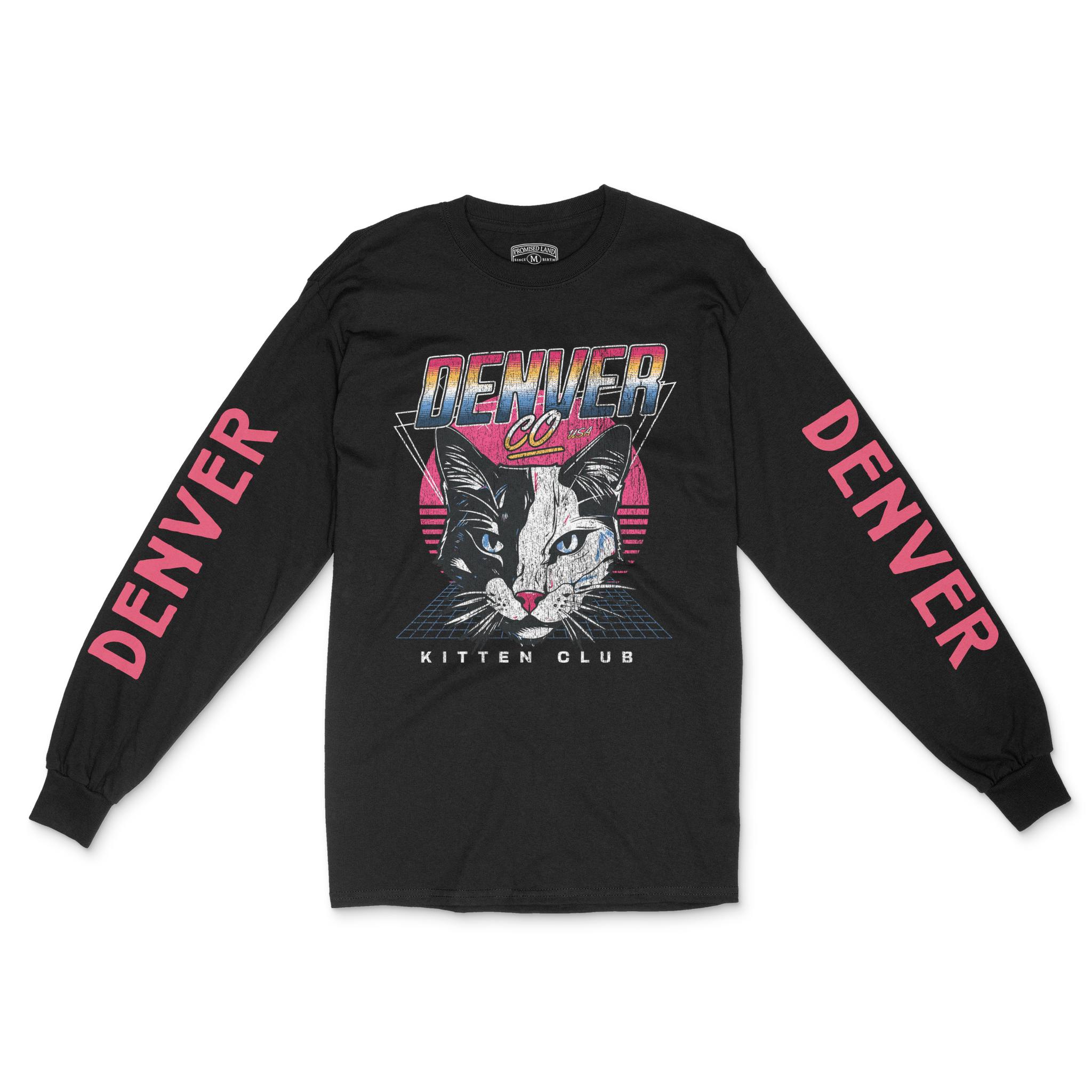 Denver Longsleeve in Black - front-sleeves view