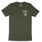 Miami Retro Kitten Club 2 T-Shirt Military Green front