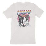 Miami Retro Kitten Club 2 T-Shirt Vintage White back