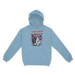 New York Retro Kitten Club 2 Hoodie Light_Blue front