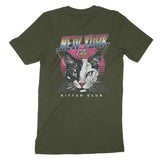 New York Retro Kitten Club 2 T-Shirt Military_Green back