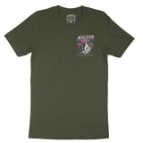 New York Retro Kitten Club 2 T-Shirt Military_Green front
