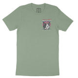 New York Retro Kitten Club 2 T-Shirt Sage front