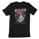New York Retro Kitten Club 2 T-Shirt Vintage_Black back