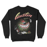 Austin Watermelon Skater Crewneck Black back