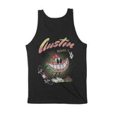 Austin Watermelon Skater Tank Top Black back