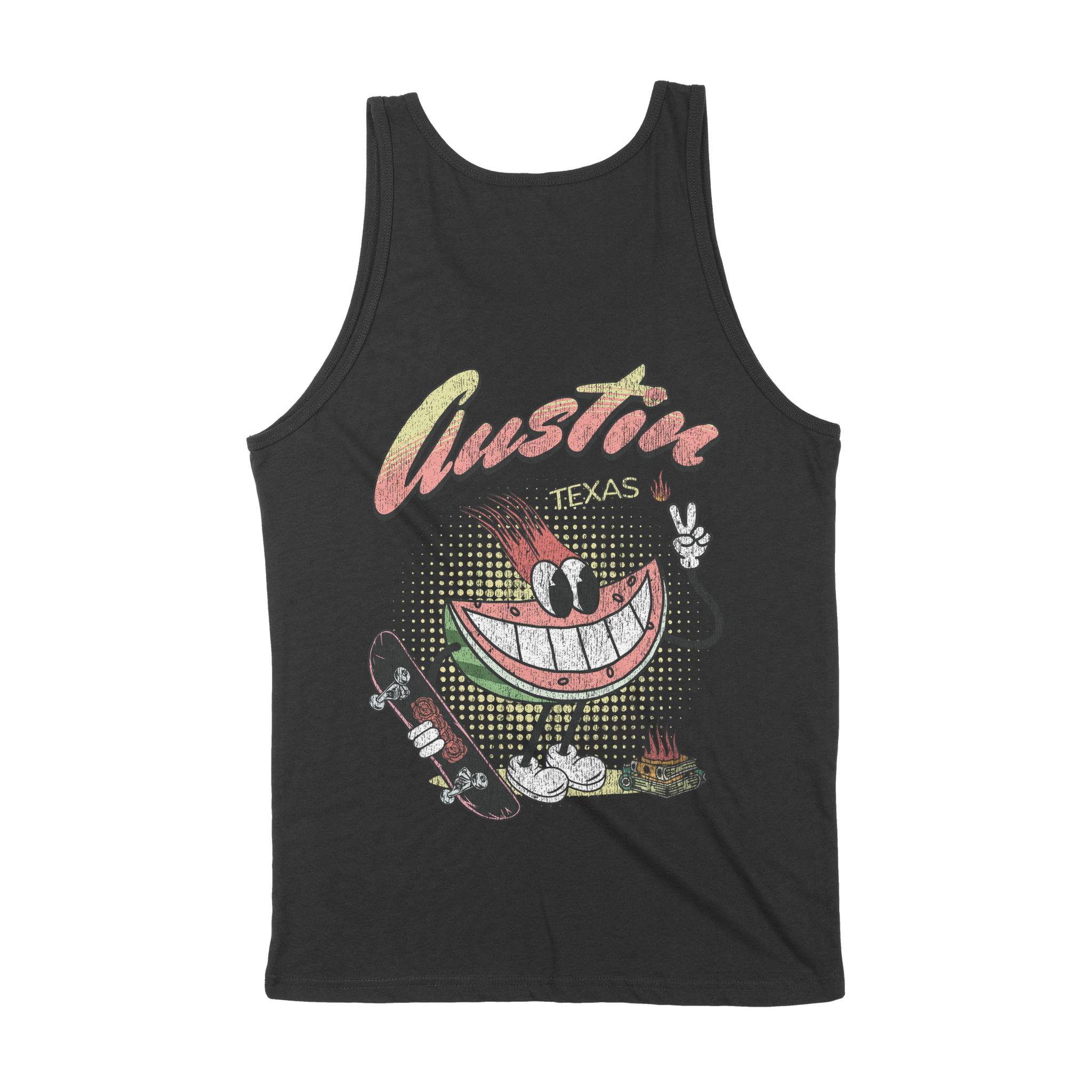 Austin Tank Top in Black - back view
