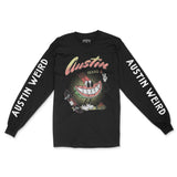 Austin Longsleeve in Black - front-sleeves view