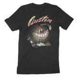Austin Watermelon Skater T-Shirt Black back