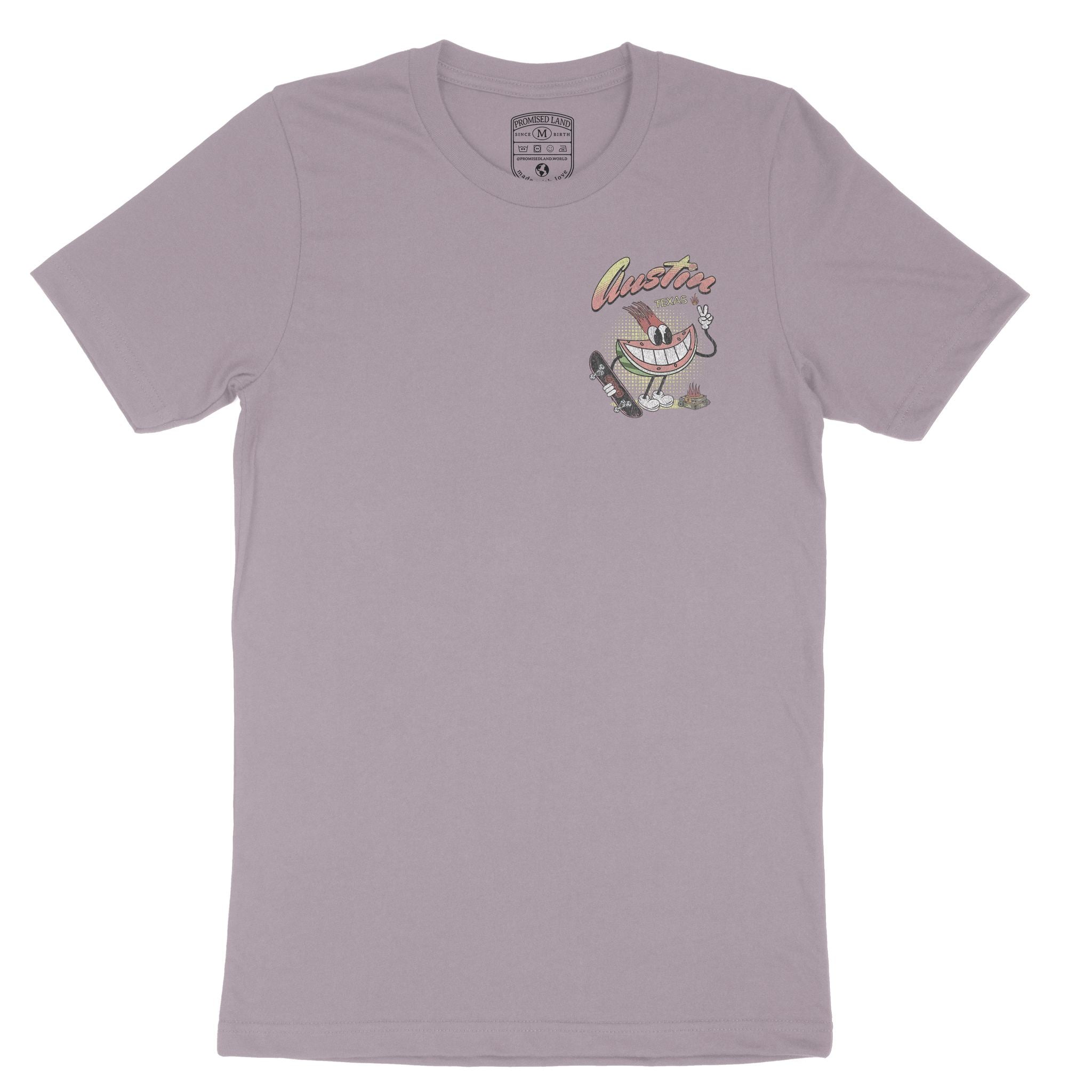 Austin Watermelon Skater T-Shirt Orchid front