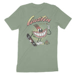 Austin Watermelon Skater T-Shirt Sage back