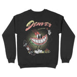 Denver Crewneck in Black - back view