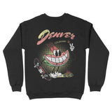 Denver Crewneck in Black - back view