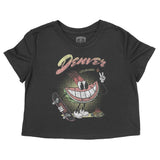 Denver Watermelon Skater Cropped Tee Black front