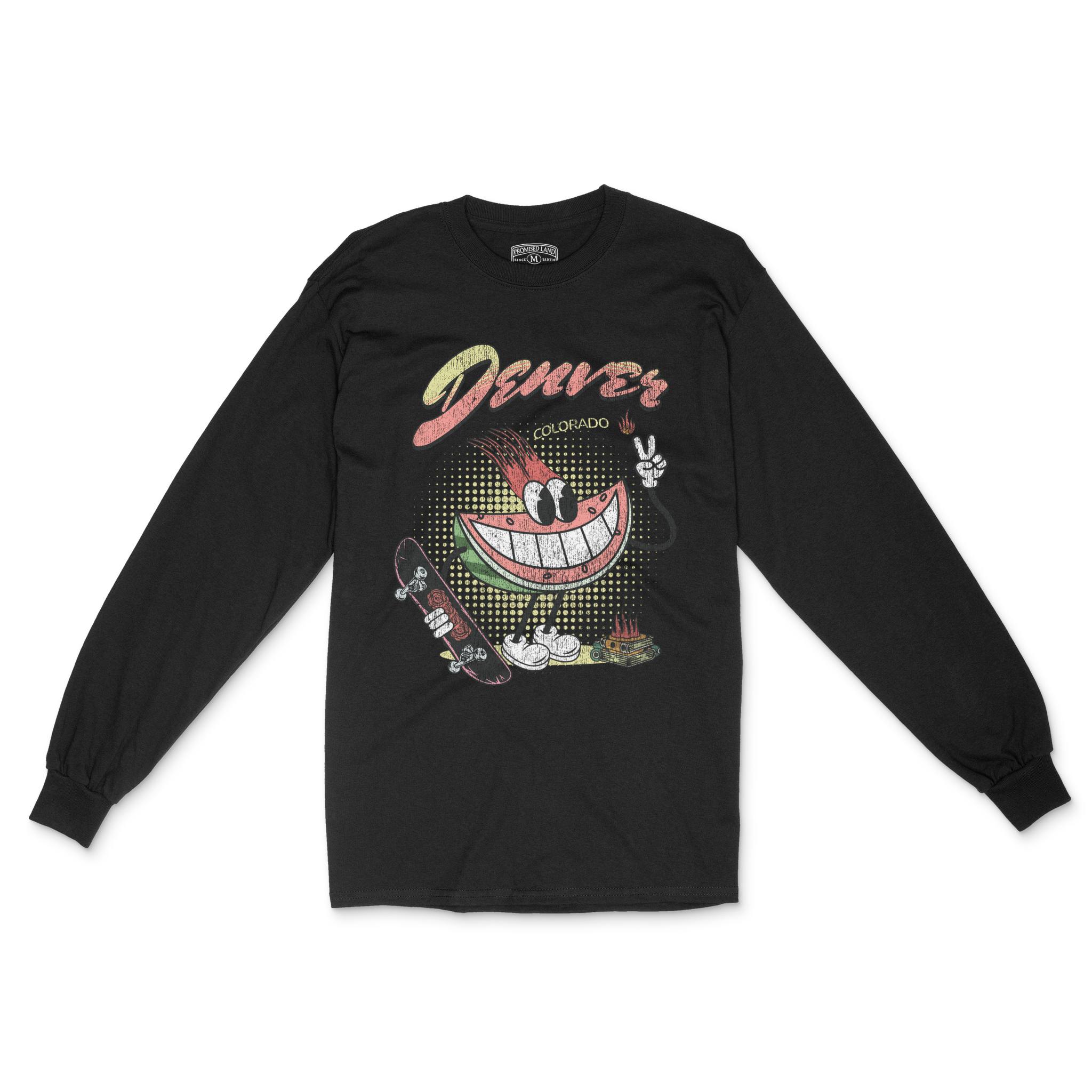 Denver Longsleeve in Black - front view