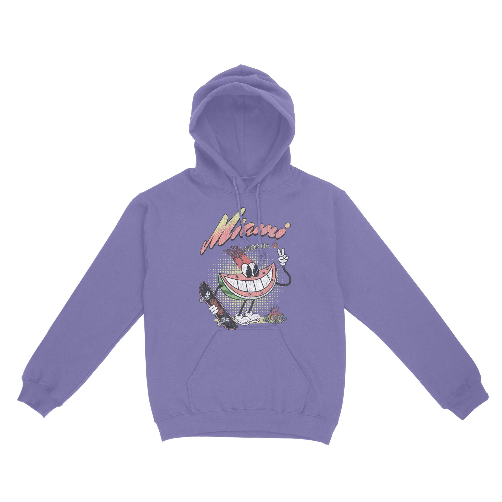 Miami Hoodie in Violet - front view